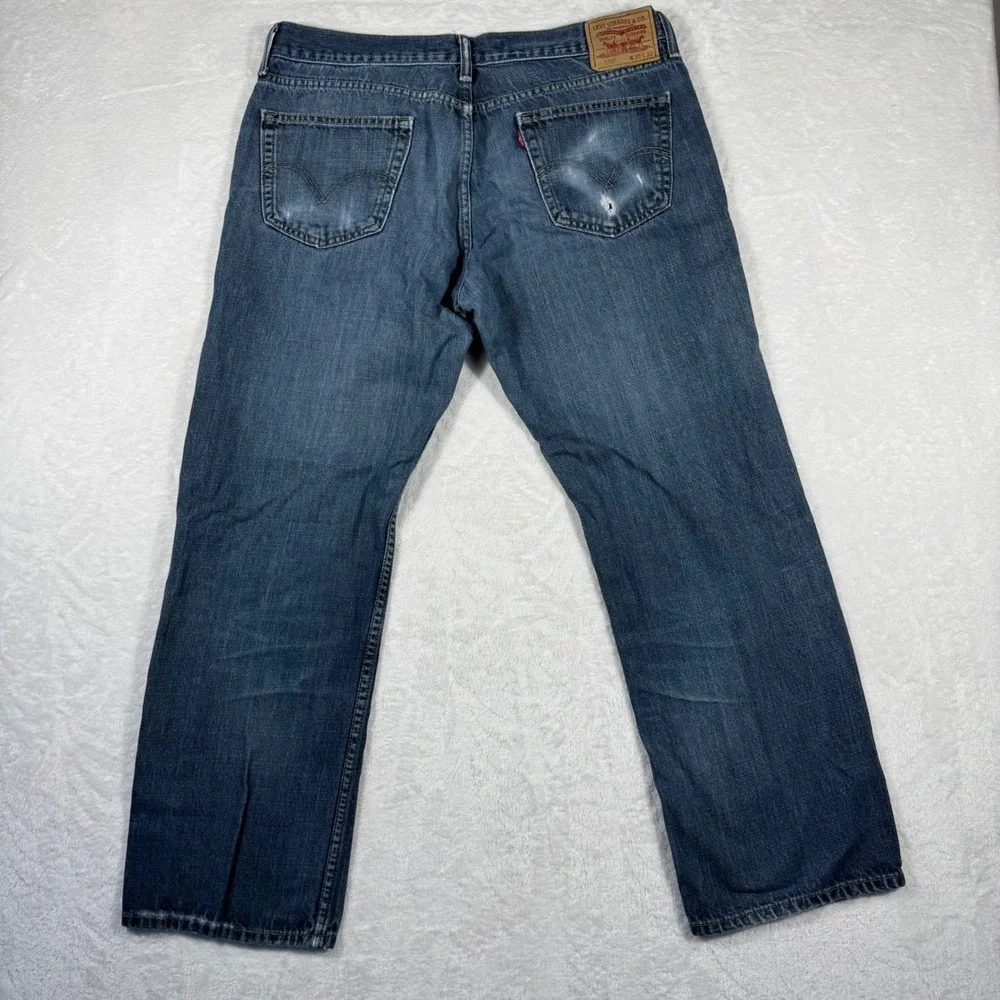 Levis 559 Relaxed Straight Jeans‎ Mens 36x32 Blue Denim Medium Wash 100% Cotton